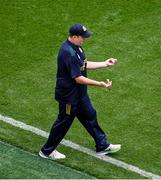 29 June 2025; Meath manager Robbie Brennan celebrates after the GAA Football All-Ireland Senior Championship quarter-final match between Meath and Galway at Croke Park in Dublin. Photo by Daire Brennan/Sportsfile