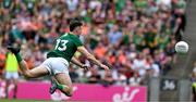 29 June 2025; Jordan Morris of Meath scores a goal, in the 62nd minute, during the GAA Football All-Ireland Senior Championship quarter-final match between Meath and Galway at Croke Park in Dublin. Photo by Ray McManus/Sportsfile