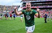 29 June 2025; Ronan Ryan of Meath celebrates after the GAA Football All-Ireland Senior Championship quarter-final match between Meath and Galway at Croke Park in Dublin. Photo by Shauna Clinton/Sportsfile