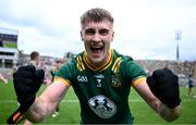 29 June 2025; Seán Rafferty  of Meath celebrates after the GAA Football All-Ireland Senior Championship quarter-final match between Meath and Galway at Croke Park in Dublin. Photo by Shauna Clinton/Sportsfile