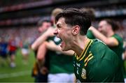 29 June 2025; Seamus Lavin of Meath celebrates after his side's victory in the GAA Football All-Ireland Senior Championship quarter-final match between Meath and Galway at Croke Park in Dublin. Photo by Piaras Ó Mídheach/Sportsfile