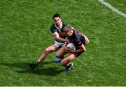 29 June 2025; Rian O'Neill of Armagh in action against Brian Ó Beaglaoich of Kerry during the GAA Football All-Ireland Senior Championship quarter-final match between Armagh and Kerry at Croke Park in Dublin. Photo by Daire Brennan/Sportsfile