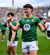 29 June 2025; Keith Curtis of Meath celebrates after the GAA Football All-Ireland Senior Championship quarter-final match between Meath and Galway at Croke Park in Dublin. Photo by Piaras Ó Mídheach/Sportsfile