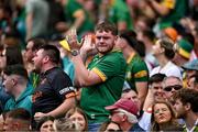 29 June 2025; A Meath supporter during the GAA Football All-Ireland Senior Championship quarter-final match between Meath and Galway at Croke Park in Dublin. Photo by Shauna Clinton/Sportsfile