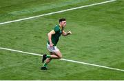29 June 2025; Jordan Morris of Meath celebrates after scoring his side's second goal during the GAA Football All-Ireland Senior Championship quarter-final match between Meath and Galway at Croke Park in Dublin. Photo by Daire Brennan/Sportsfile