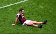 29 June 2025; A dejected Cillian McDaid of Galway after the GAA Football All-Ireland Senior Championship quarter-final match between Meath and Galway at Croke Park in Dublin. Photo by Daire Brennan/Sportsfile