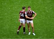 29 June 2025; Dejected Galway players, Shane Walsh, left and Paul Conroy, after the GAA Football All-Ireland Senior Championship quarter-final match between Meath and Galway at Croke Park in Dublin. Photo by Daire Brennan/Sportsfile