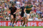 29 June 2025; David Clifford of Kerry is fouled by Tiernan Kelly of Armagh during the GAA Football All-Ireland Senior Championship quarter-final match between Armagh and Kerry at Croke Park in Dublin. Photo by Shauna Clinton/Sportsfile