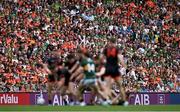 29 June 2025; Spectators during the GAA Football All-Ireland Senior Championship quarter-final match between Armagh and Kerry at Croke Park in Dublin. Photo by Shauna Clinton/Sportsfile