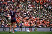 29 June 2025; Spectators during the GAA Football All-Ireland Senior Championship quarter-final match between Armagh and Kerry at Croke Park in Dublin. Photo by Shauna Clinton/Sportsfile