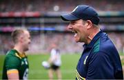 29 June 2025; Meath manager Robbie Brennan celebrates after the GAA Football All-Ireland Senior Championship quarter-final match between Meath and Galway at Croke Park in Dublin. Photo by Piaras Ó Mídheach/Sportsfile