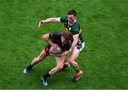 29 June 2025; Andrew Murnin of Armagh in action against Paul Murphy of Kerry during the GAA Football All-Ireland Senior Championship quarter-final match between Armagh and Kerry at Croke Park in Dublin. Photo by Daire Brennan/Sportsfile
