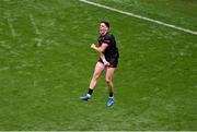 29 June 2025; Rory Grugan of Armagh celebrates after scoring his side's first goal during the GAA Football All-Ireland Senior Championship quarter-final match between Armagh and Kerry at Croke Park in Dublin. Photo by Daire Brennan/Sportsfile