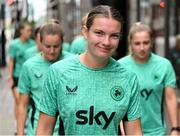 29 June 2025; Republic of Ireland's Saoirse Noonan during the team's match-day team walk in Cincinnati, ahead of their international friendly match against United States at TQL Stadium in Cincinnati, USA. Photo by Stephen McCarthy/Sportsfile