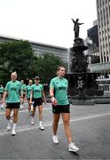 29 June 2025; Republic of Ireland's Saoirse Noonan during the team's match-day team walk in Cincinnati, ahead of their international friendly match against United States at TQL Stadium in Cincinnati, USA. Photo by Stephen McCarthy/Sportsfile
