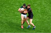 29 June 2025; Joe O'Connor of Kerry in action against Jason Duffy of Armagh during the GAA Football All-Ireland Senior Championship quarter-final match between Armagh and Kerry at Croke Park in Dublin. Photo by Daire Brennan/Sportsfile