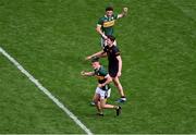 29 June 2025; Seán O'Shea of Kerry celebrates a second half point during the GAA Football All-Ireland Senior Championship quarter-final match between Armagh and Kerry at Croke Park in Dublin. Photo by Daire Brennan/Sportsfile