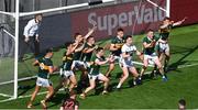 29 June 2025; Kerry players prepare to block a free from Rian O'Neill of Armagh during the GAA Football All-Ireland Senior Championship quarter-final match between Armagh and Kerry at Croke Park in Dublin. Photo by Daire Brennan/Sportsfile