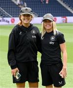 29 June 2025; Republic of Ireland goalkeeper Grace Moloney, left, and Denise O’Sullivan of Republic of Ireland before the women's international friendly match between the USA and Republic of Ireland at TQL Stadium in Cincinnati, Ohio, USA. Photo by Stephen McCarthy/Sportsfile