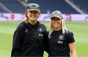 29 June 2025; Republic of Ireland goalkeeper Grace Moloney, left, and Denise O’Sullivan of Republic of Ireland before the women's international friendly match between the USA and Republic of Ireland at TQL Stadium in Cincinnati, Ohio, USA. Photo by Stephen McCarthy/Sportsfile