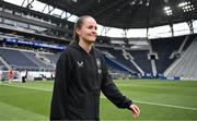 29 June 2025; Erin McLaughlin of Republic of Ireland before the women's international friendly match between the USA and Republic of Ireland at TQL Stadium in Cincinnati, Ohio, USA. Photo by Stephen McCarthy/Sportsfile