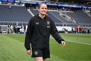 29 June 2025; Erin McLaughlin of Republic of Ireland before the women's international friendly match between the USA and Republic of Ireland at TQL Stadium in Cincinnati, Ohio, USA. Photo by Stephen McCarthy/Sportsfile