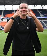 29 June 2025; Saoirse Noonan of Republic of Ireland before the women's international friendly match between the USA and Republic of Ireland at TQL Stadium in Cincinnati, Ohio, USA. Photo by Stephen McCarthy/Sportsfile