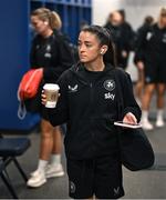 29 June 2025; Marissa Sheva of Republic of Ireland before the women's international friendly match between the USA and Republic of Ireland at TQL Stadium in Cincinnati, Ohio, USA. Photo by Stephen McCarthy/Sportsfile