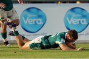 29 June 2025;  Charlie Molony of Ireland scores a try during World Rugby U20 Championship 2025 Pool C match between Ireland and Georgia at Stadio San Michele in Calvisano, Italy. Photo by Roberto Bregani/Sportsfile