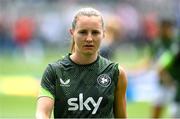 29 June 2025; Kyra Carusa of Republic of Ireland before the women's international friendly match between the USA and Republic of Ireland at TQL Stadium in Cincinnati, Ohio, USA. Photo by Stephen McCarthy/Sportsfile