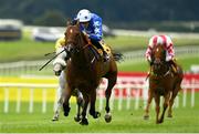 29 June 2025; Keke, with Billy Lee up, on their way to winning the Dubai Duty Free Rockingham Handicap during day three of the Dubai Duty Free Irish Derby Festival at The Curragh Racecourse in Kildare. Photo by Matt Browne/Sportsfile