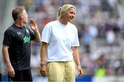 29 June 2025; Republic of Ireland head coach Carla Ward during the women's international friendly match between the USA and Republic of Ireland at TQL Stadium in Cincinnati, Ohio, USA. Photo by Stephen McCarthy/Sportsfile