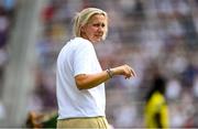 29 June 2025; Republic of Ireland head coach Carla Ward during the women's international friendly match between the USA and Republic of Ireland at TQL Stadium in Cincinnati, Ohio, USA. Photo by Stephen McCarthy/Sportsfile
