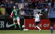 29 June 2025; Alyssa Thompson of United States scores her side's fourth goal during the women's international friendly match between the USA and Republic of Ireland at TQL Stadium in Cincinnati, Ohio, USA. Photo by Stephen McCarthy/Sportsfile