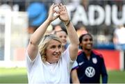 29 June 2025; United States head coach Emma Hayes after the women's international friendly match between the USA and Republic of Ireland at TQL Stadium in Cincinnati, Ohio, USA. Photo by Stephen McCarthy/Sportsfile
