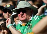 29 June 2025; A Kerry supporter watches the concluding stages of the GAA Football All-Ireland Senior Championship quarter-final match between Armagh and Kerry at Croke Park in Dublin. Photo by Ray McManus/Sportsfile