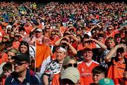 29 June 2025; Armagh supporters during the GAA Football All-Ireland Senior Championship quarter-final match between Armagh and Kerry at Croke Park in Dublin. Photo by Ray McManus/Sportsfile