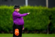 29 June 2025; Umpire Willie Clarke during the Evoke Super 20 Trophy match between Scorchers and Dragons at Railway Union Cricket Club in Dublin. Photo by Seb Daly/Sportsfile