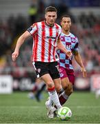 27 June 2025; Hayden Cann of Derry City during the SSE Airtricity Men's Premier Division match between Derry City and Drogheda United at The Ryan McBride Brandywell Stadium in Derry. Photo by Shauna Clinton/Sportsfile