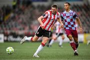 27 June 2025; Hayden Cann of Derry City during the SSE Airtricity Men's Premier Division match between Derry City and Drogheda United at The Ryan McBride Brandywell Stadium in Derry. Photo by Shauna Clinton/Sportsfile