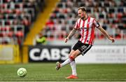27 June 2025; Kevin Holt of Derry City during the SSE Airtricity Men's Premier Division match between Derry City and Drogheda United at The Ryan McBride Brandywell Stadium in Derry. Photo by Shauna Clinton/Sportsfile
