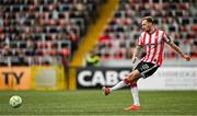 27 June 2025; Kevin Holt of Derry City during the SSE Airtricity Men's Premier Division match between Derry City and Drogheda United at The Ryan McBride Brandywell Stadium in Derry. Photo by Shauna Clinton/Sportsfile