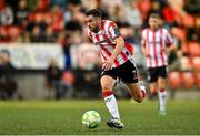 27 June 2025; Michael Duffy of Derry City during the SSE Airtricity Men's Premier Division match between Derry City and Drogheda United at The Ryan McBride Brandywell Stadium in Derry. Photo by Shauna Clinton/Sportsfile