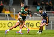 22 June 2025; Alex Tuohy of Kerry during the Electric Ireland GAA Football All-Ireland Minor Championship semi-final match between Kerry and Mayo at Zimmer Biomet Páirc Chíosóg in Ennis, Clare. Photo by Brendan Moran/Sportsfile