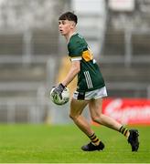 22 June 2025; Tadhg O'Connell of Kerry during the Electric Ireland GAA Football All-Ireland Minor Championship semi-final match between Kerry and Mayo at Zimmer Biomet Páirc Chíosóg in Ennis, Clare. Photo by Brendan Moran/Sportsfile