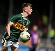 22 June 2025; Tadhg O'Connell of Kerry during the Electric Ireland GAA Football All-Ireland Minor Championship semi-final match between Kerry and Mayo at Zimmer Biomet Páirc Chíosóg in Ennis, Clare. Photo by Brendan Moran/Sportsfile