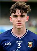 22 June 2025; Mayo captain Barry Langan before  the Electric Ireland GAA Football All-Ireland Minor Championship semi-final match between Kerry and Mayo at Zimmer Biomet Páirc Chíosóg in Ennis, Clare. Photo by Brendan Moran/Sportsfile