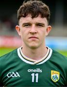 22 June 2025; Kerry captain Gearóid White before  the Electric Ireland GAA Football All-Ireland Minor Championship semi-final match between Kerry and Mayo at Zimmer Biomet Páirc Chíosóg in Ennis, Clare. Photo by Brendan Moran/Sportsfile