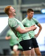 1 July 2025; Ciaran Frawley during Ireland rugby squad training at the IRFU High Performance Centre at the Sport Ireland Campus in Dublin. Photo by Ramsey Cardy/Sportsfile