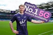 1 July 2025; eir has reached a major milestone in its network transformation, securing Ireland's No.1 5G Network Availability award for the fifth year in a row. As the first operator to launch 5G at Croke Park in 2020, eir continues to enhance the matchday experience for fans and players alike. Known as the fastest field sport in the world, hurling is a fitting match for eir’s ultra-fast fibre and 5G networks – now bringing faster speeds, stronger connections, and better coverage to communities across Ireland. Pictured at the announcement is eir Hurling ambassador Conor Burke of Dublin. Photo by Brendan Moran/Sportsfile